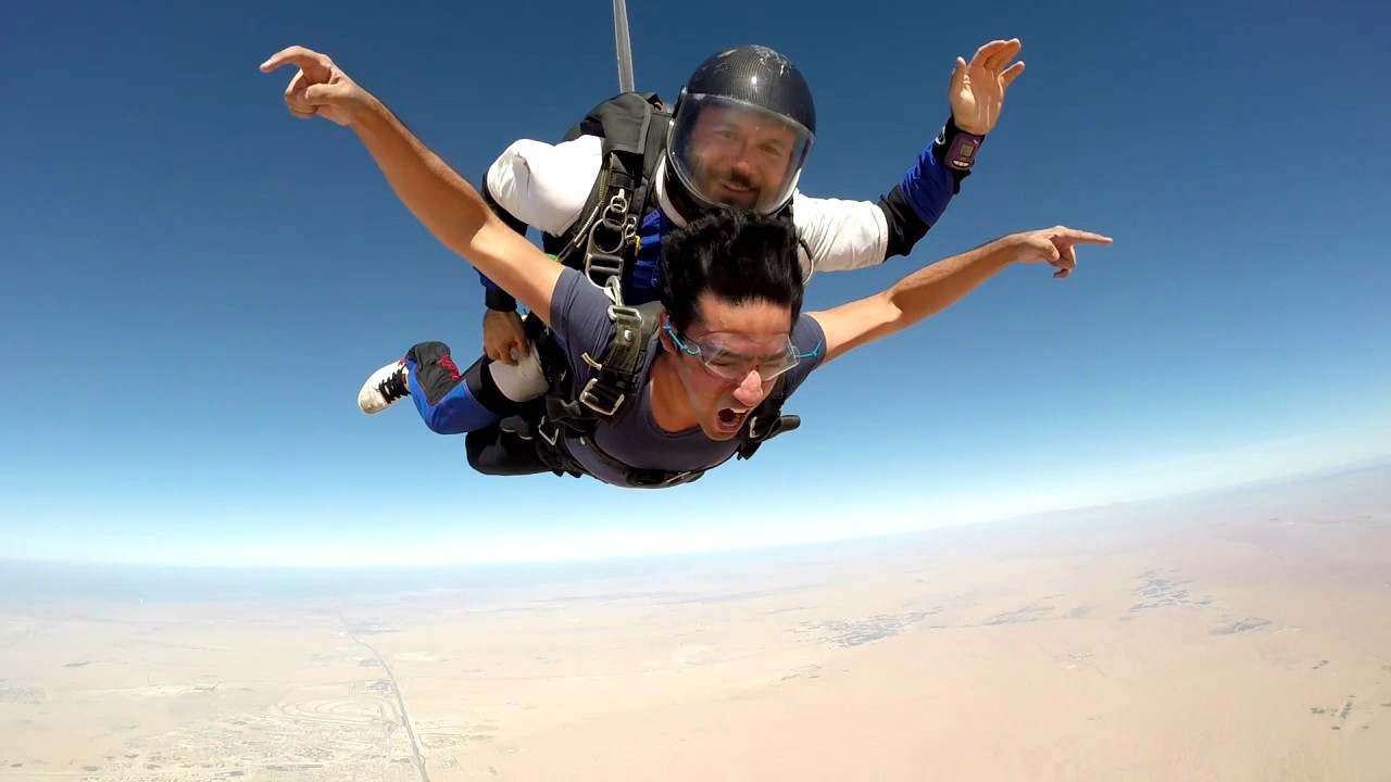 SkyDive Tandem over the Palm
