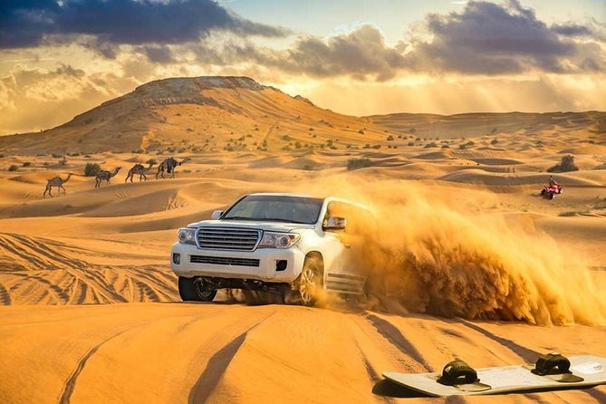 VIP Desert Safari Premium Camp Private Basis 4x4 Vehicle