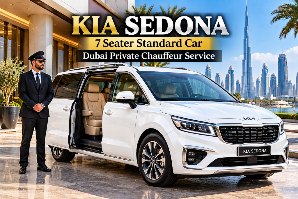 Dubai Airport Arrival & Departure Transfer by 7-Seater Kia Sedona | Private Standard Car with Driver