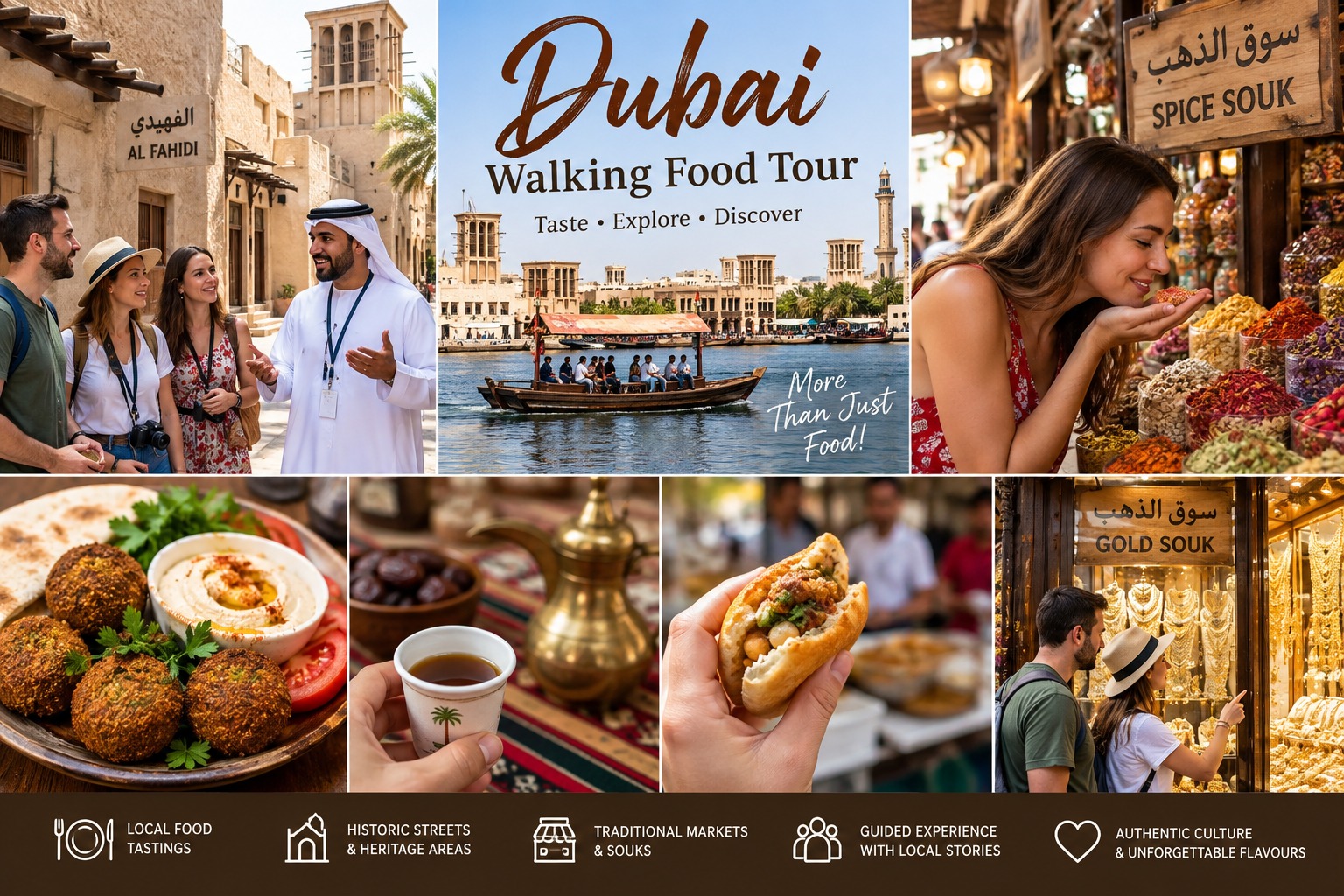 Dubai Walking Food Tour | Old Dubai Street Food, Traditional Markets & Cultural Experience