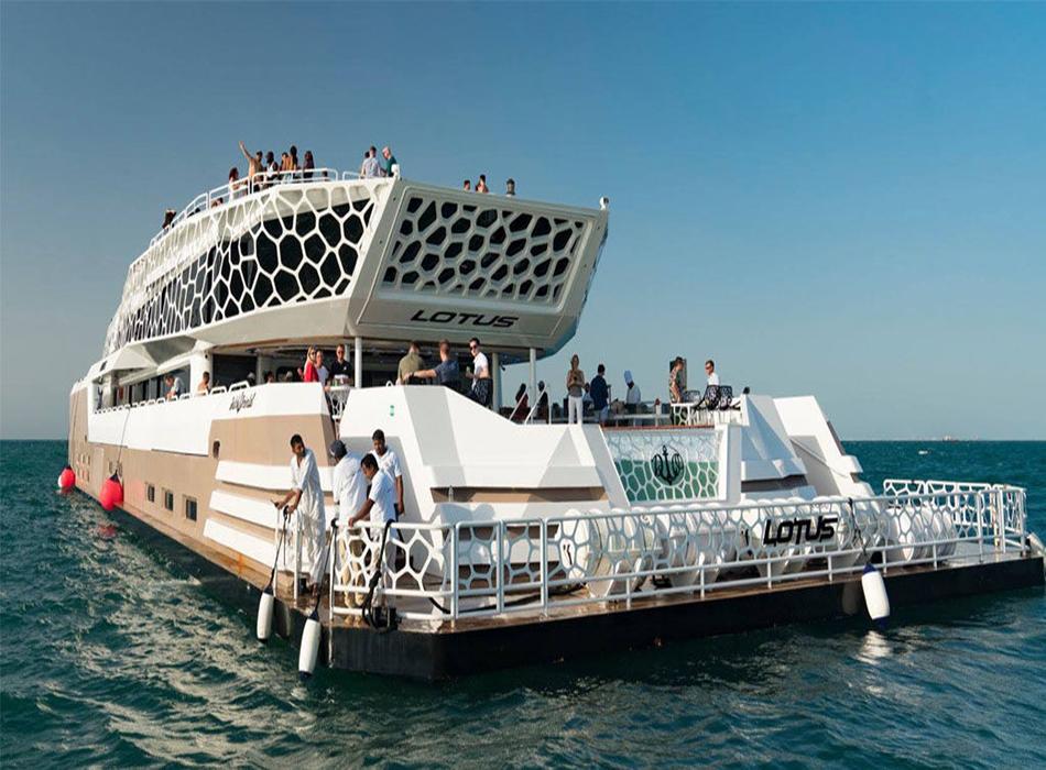 Premium Lotus Mega Yacht Dubai | 3-Hour Luxury Yacht Cruise with Dinner